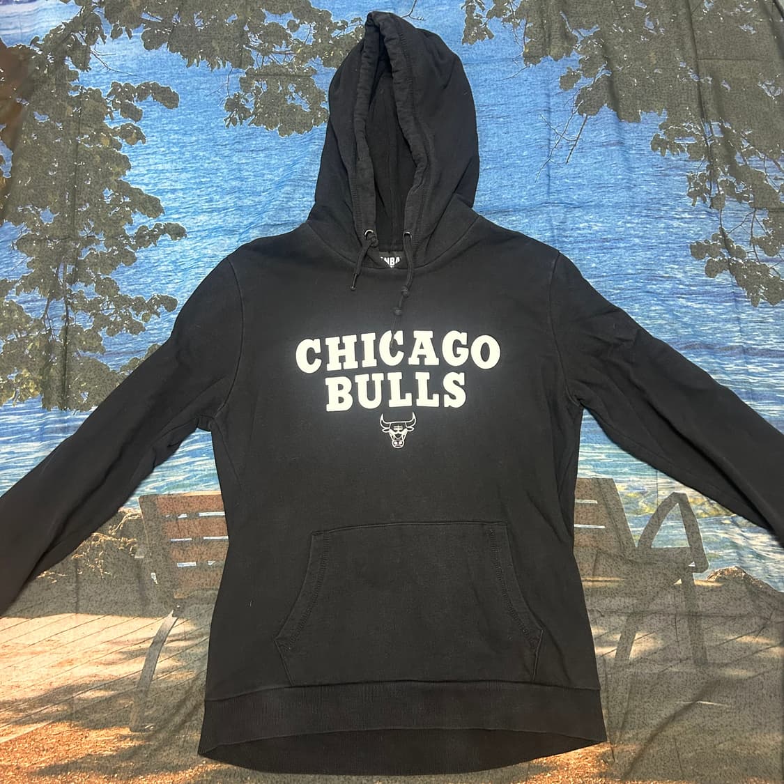 NBA Chicago Bulls Black Hoodie M 상품이미지2