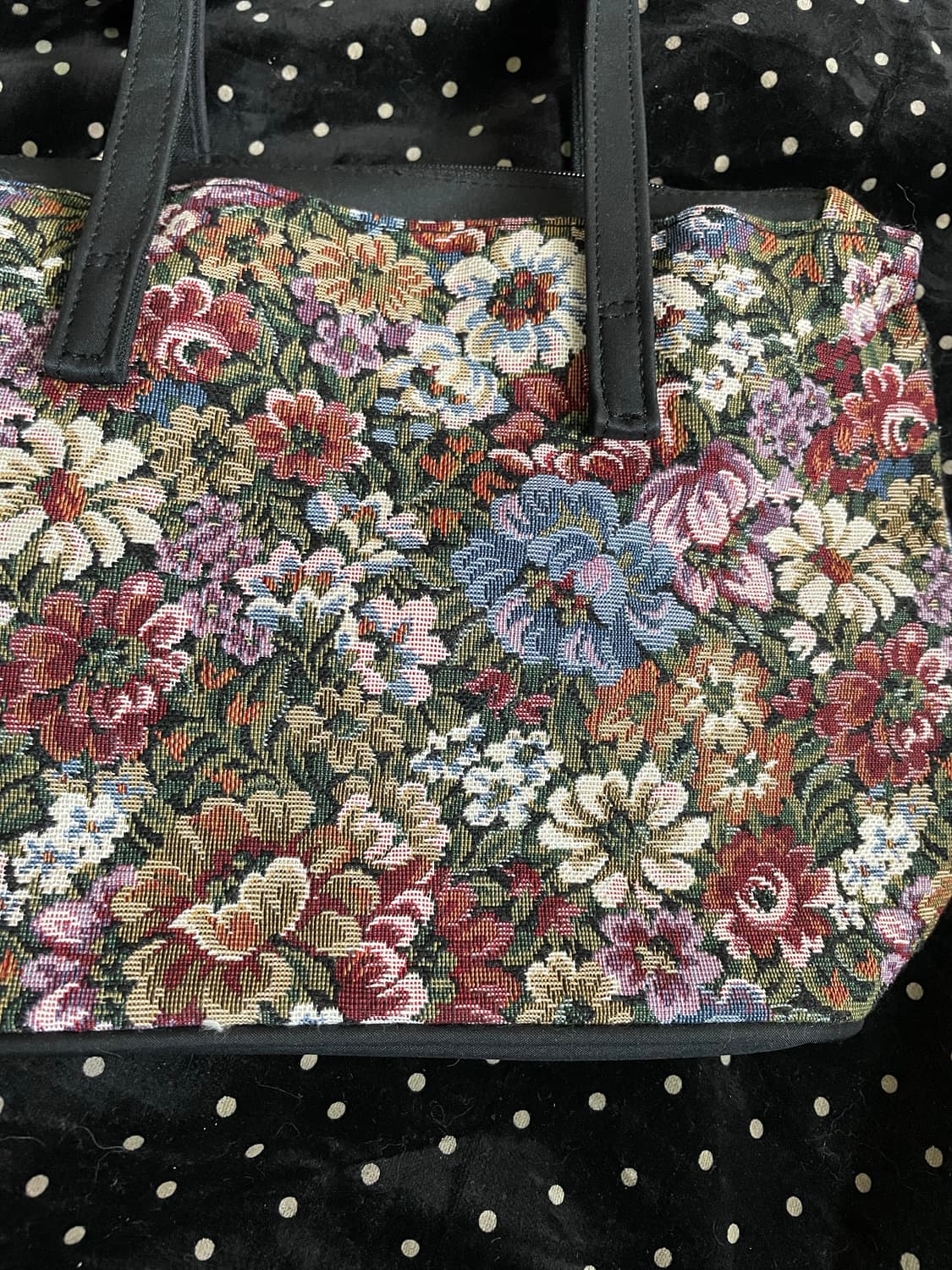     빈티지 자카드 플로럴 백 상품이미지6