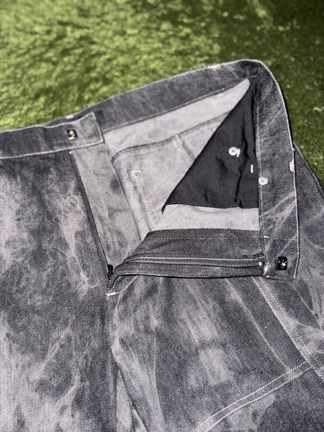 [XL] IISE 이세 가먼트 다잉 6 포켓 디테일 데님 팬츠 상품이미지3