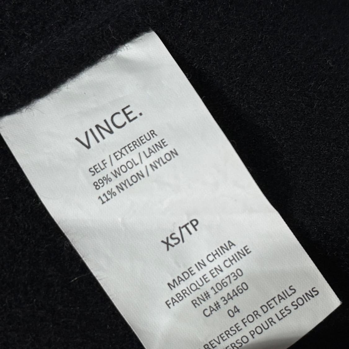 빈스 더블 페이스 울 코트 상품이미지4