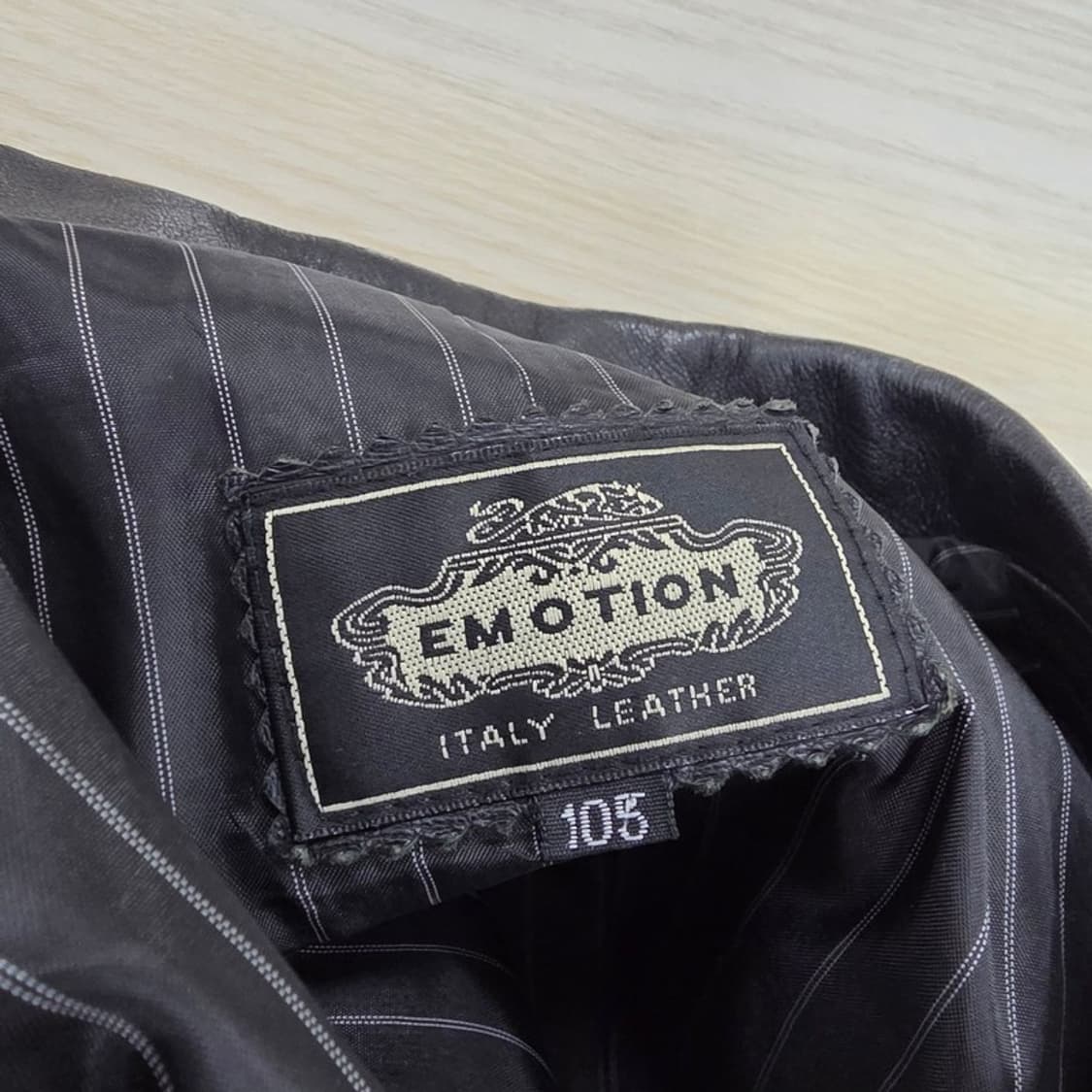 EMOTION 이탈리아 양가죽 테일러드 재킷 블랙 XL 상품이미지5