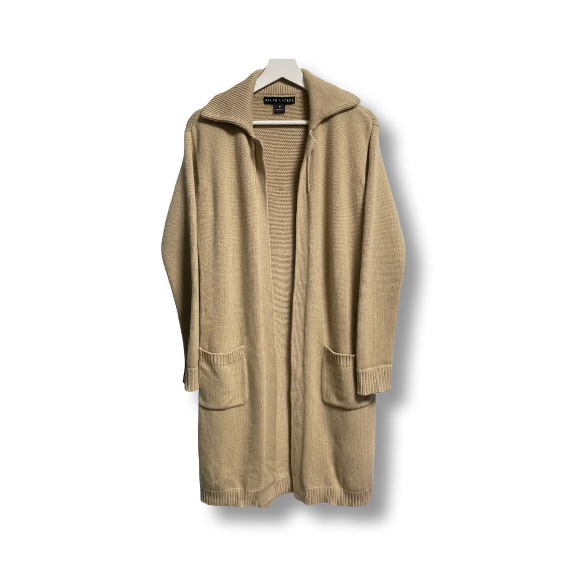 [M] 랄프로렌 블랙라벨 니트 롱 가디건 베이지 상품이미지1