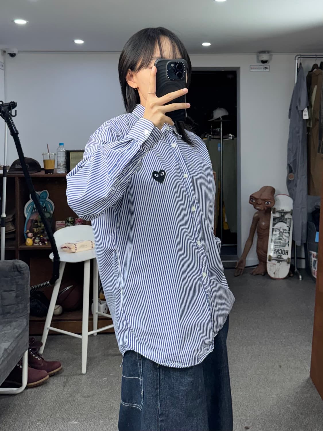 꼼데가르송 플레이 스트라이프셔츠 상품이미지6