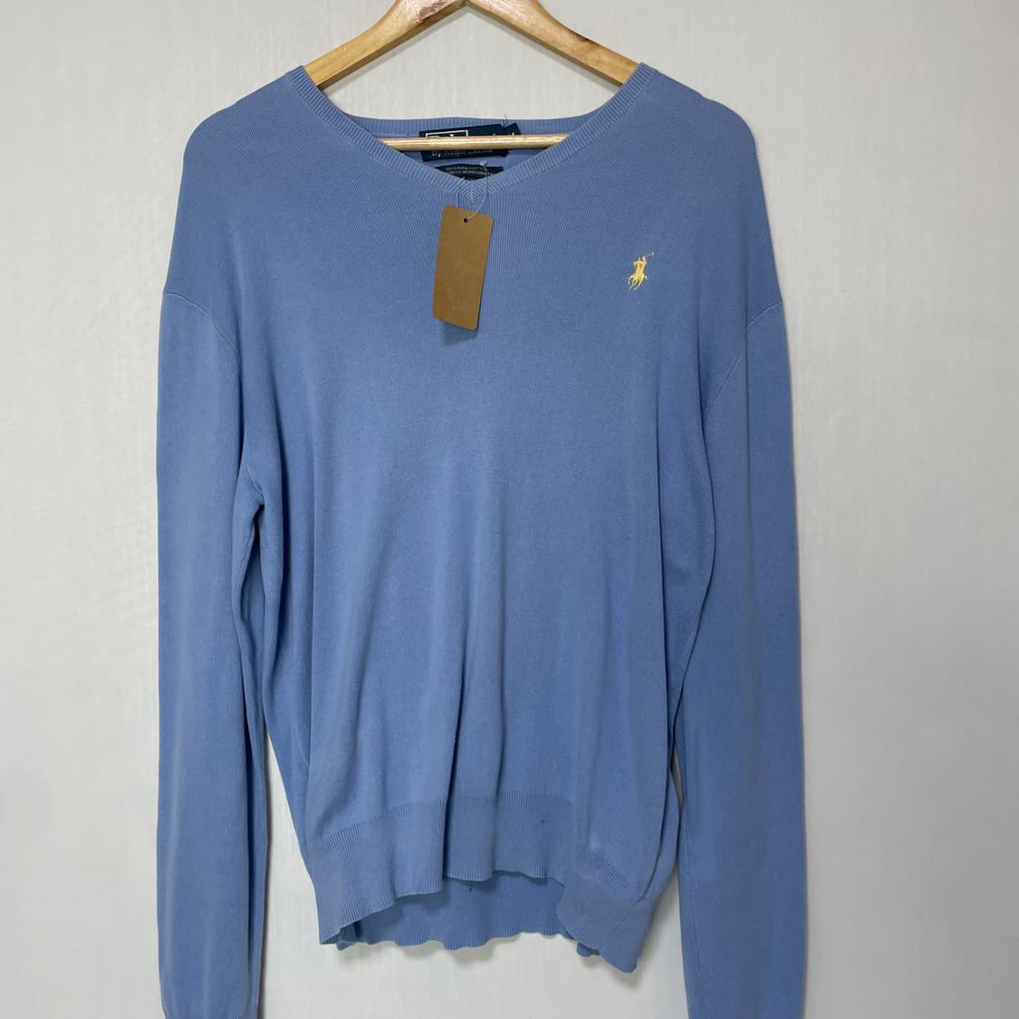 폴로랄프로렌 브이넥 피마코튼 맨투맨 빈티지 M 상품이미지2