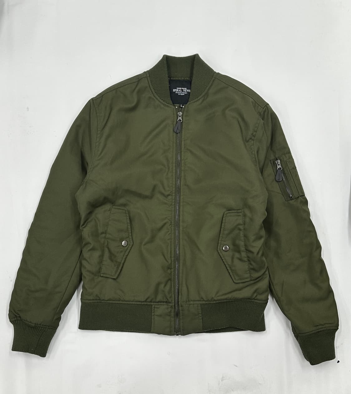 SPIRAL NEWS 마틸다 밀리터리 항공점퍼 아우터 카키  점퍼  상품이미지3