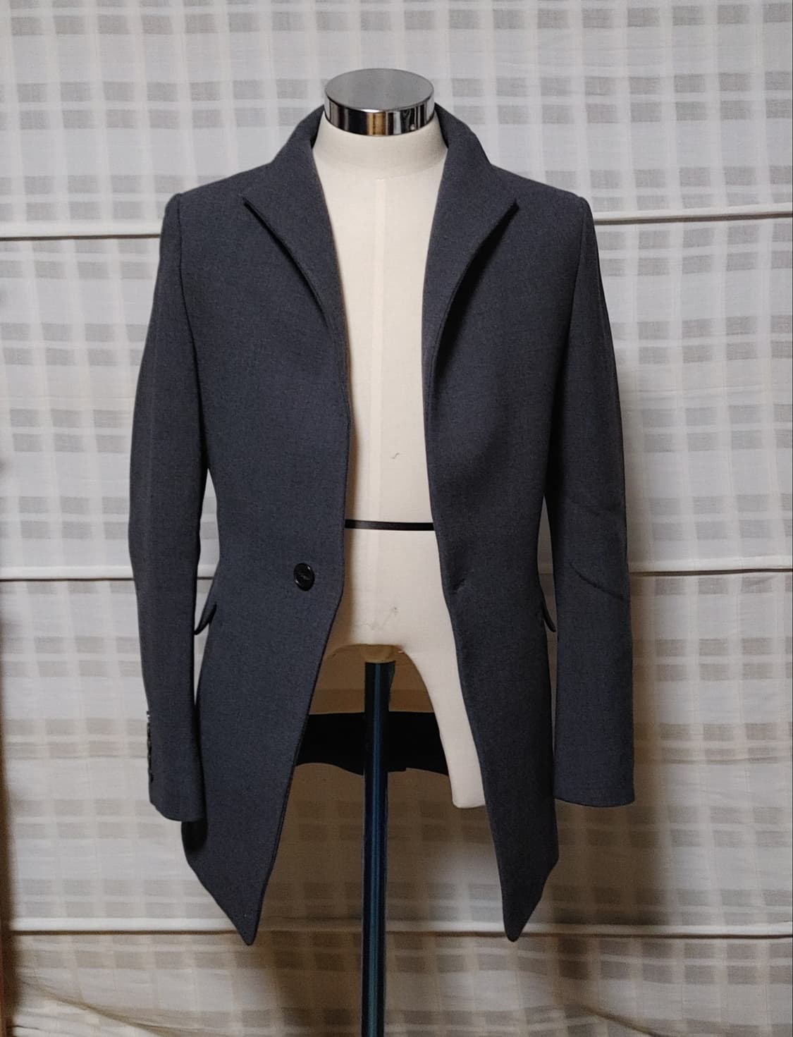 (한섬) 시스템 옴므 챠콜 코트 자켓 95 상품이미지3