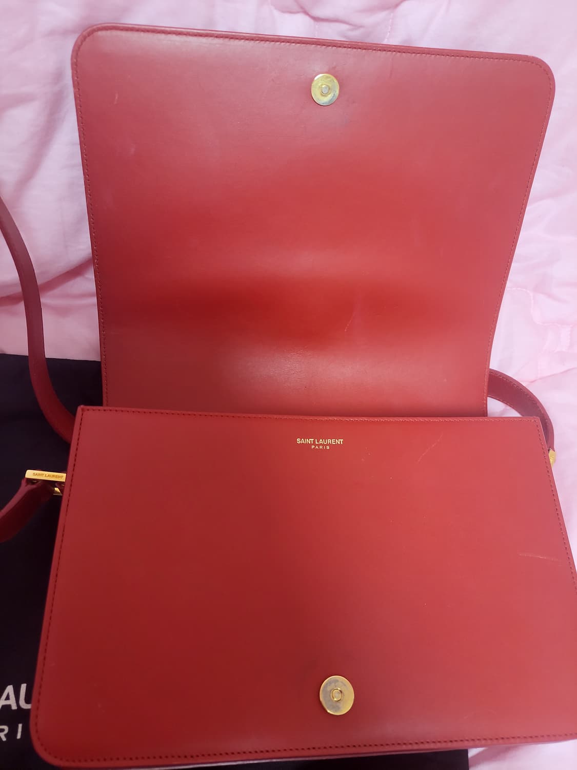 정품)급처상태양호!생로랑 유니버시티 선미가방 크로스백 숄더백 상품이미지5