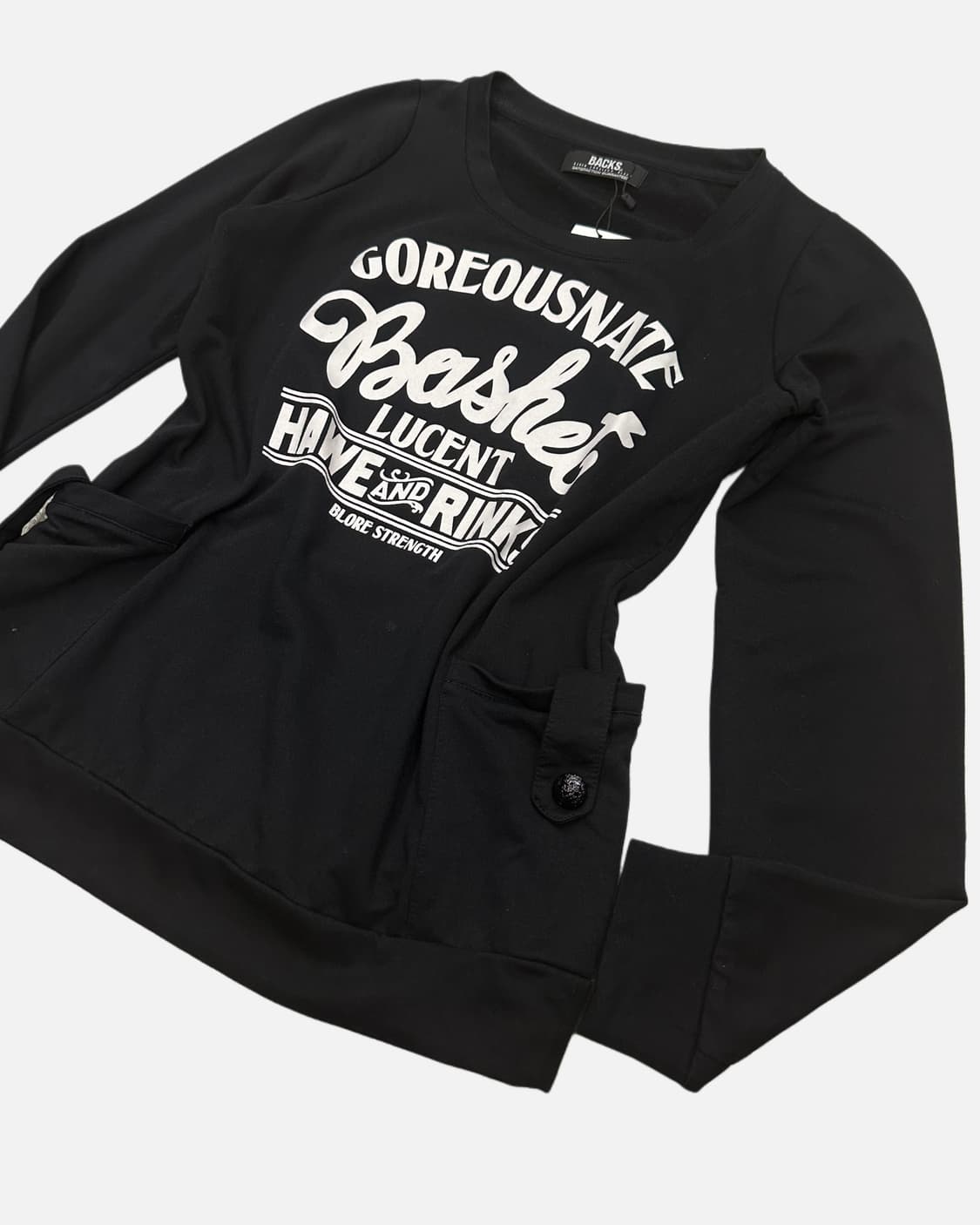 BACKS lettering strap pocket t-shirt 상품이미지2