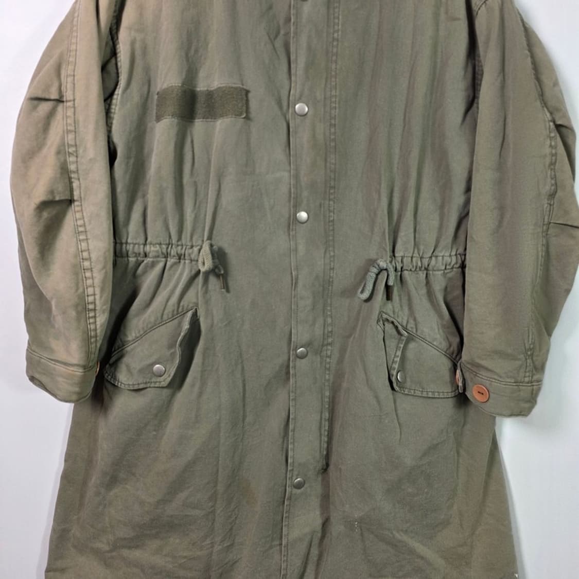 빈티지 마리아 자수 오버핏 피쉬테일 야상 상품이미지4