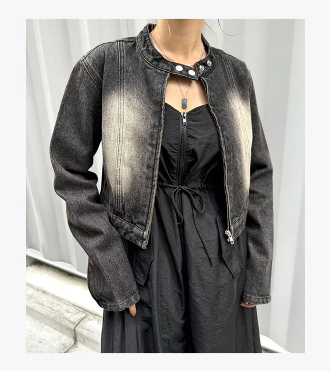 WHO’S WHO GALLEY - 23FW CROP BIKER JK 상품이미지3