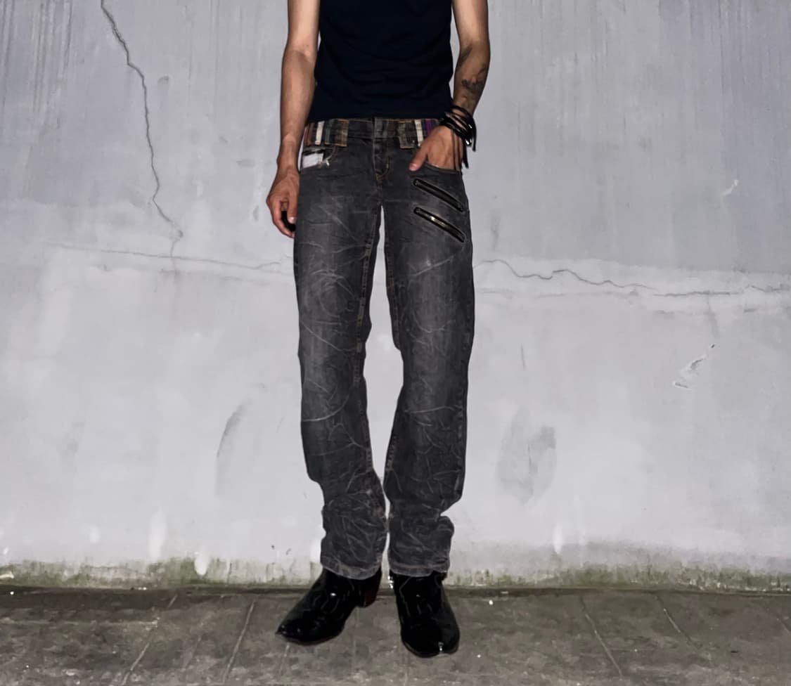 2Zipper Detail Punk Pants 상품이미지6