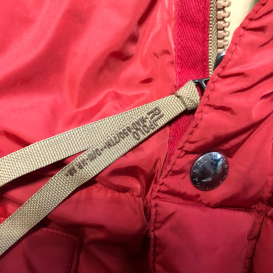 폴로랄프로렌 버건디 푸퍼 다운패딩  상품이미지5