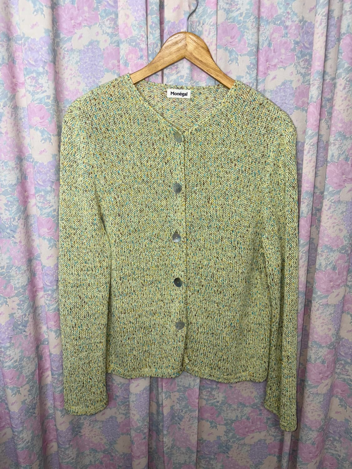 연두 보카시 니트 가디건 상품이미지5