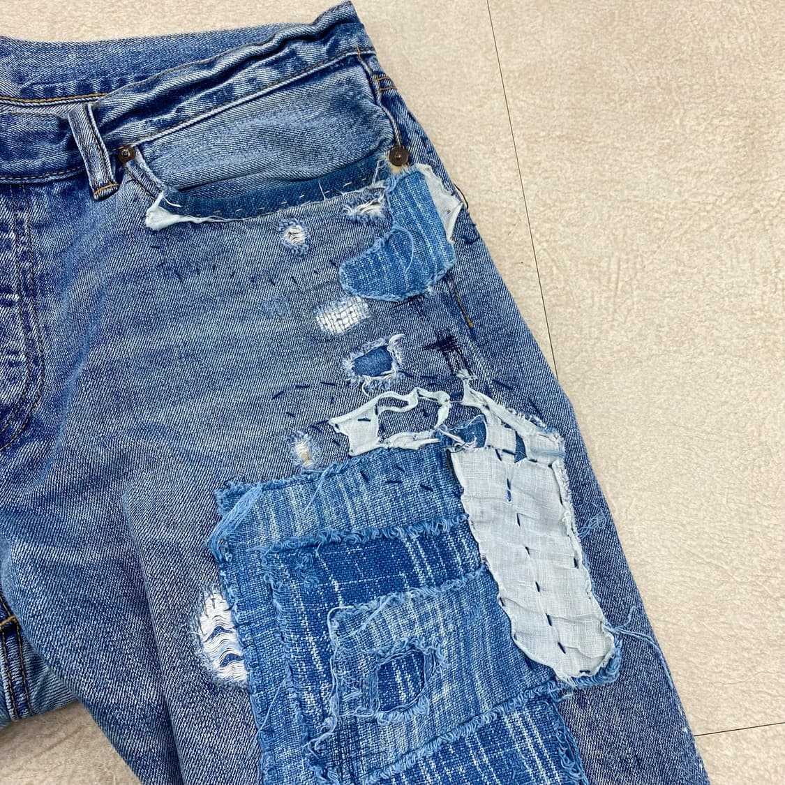 폴로 설리반 패치워크 데님 진 (34) 상품이미지7