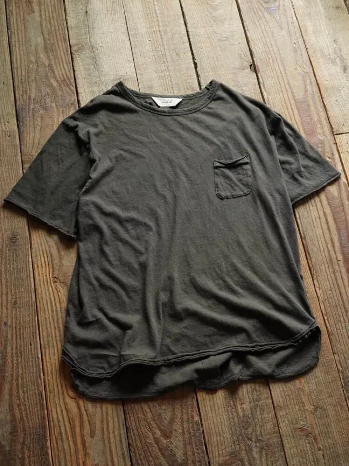 구매)워드로브41 CUT- OFF LAYERED T-SHIRT (D.G 상품이미지1