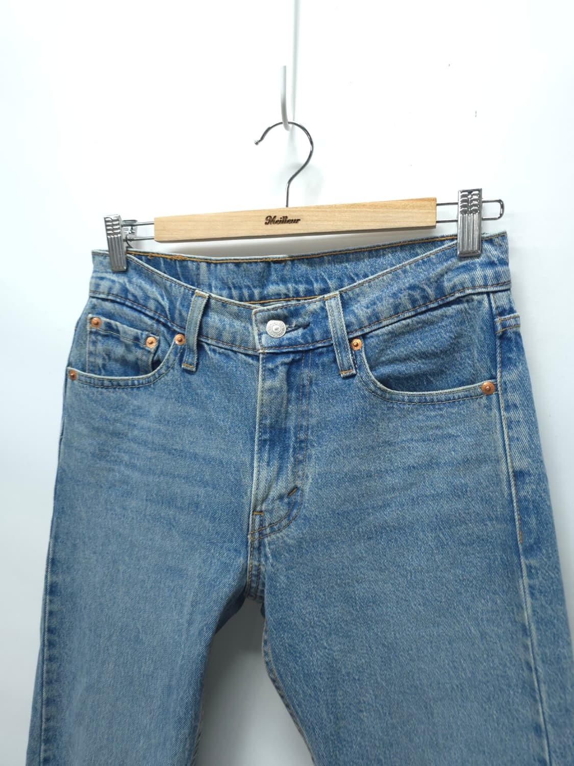 리바이스 여성 513 슬림 스트레이트 중청 데님 (28사이즈) 상품이미지2