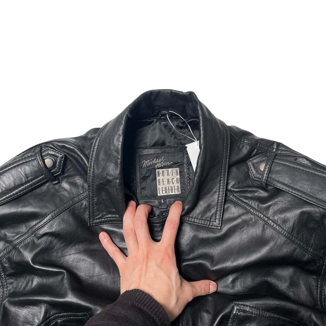 Michael hoban 노스비치레더 코트 상품이미지8