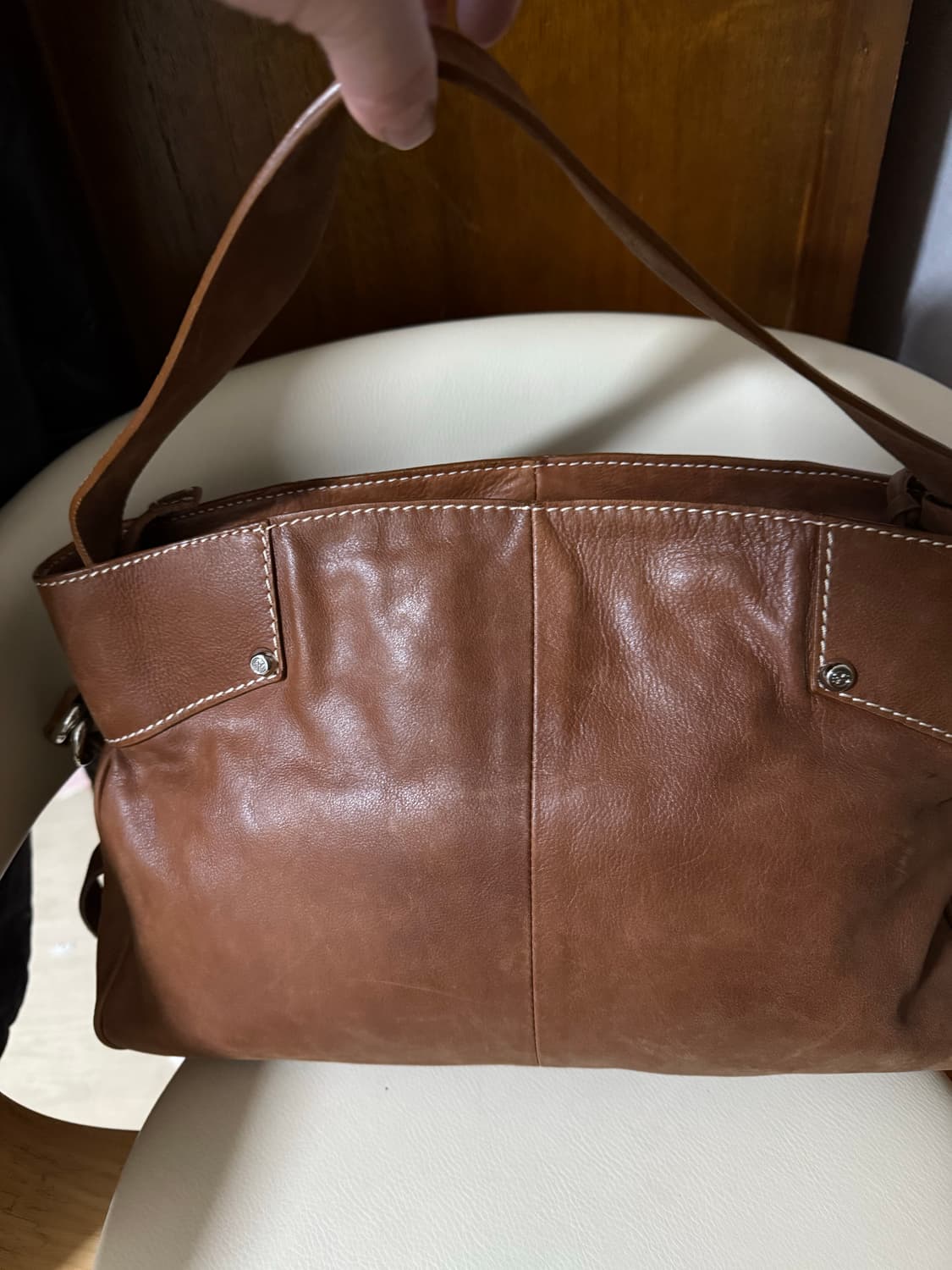 빈티지소가죽숄더가방 상품이미지3