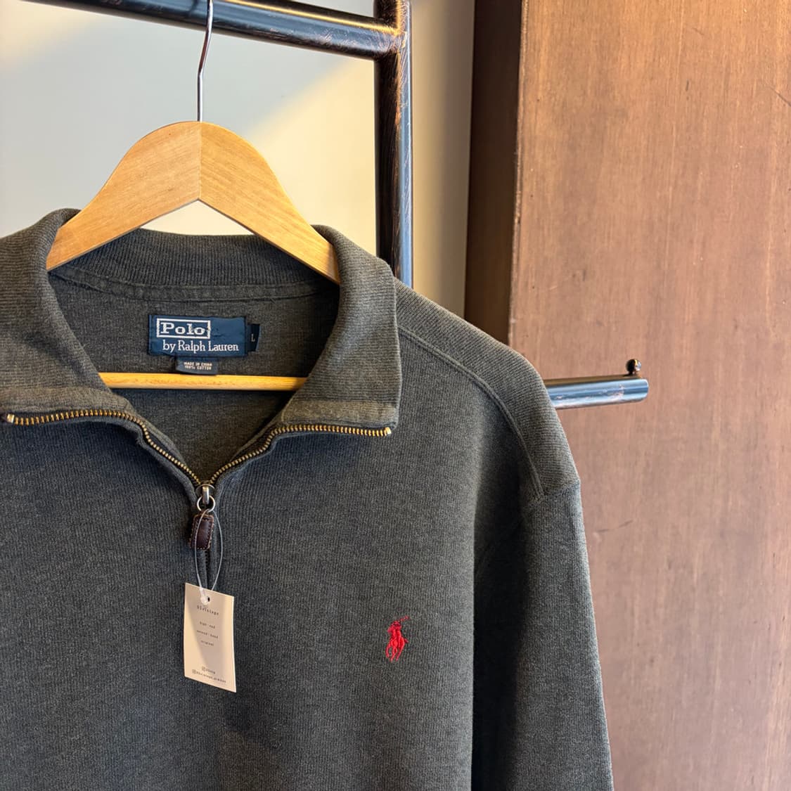 16349 - 폴로 랄프로렌 차콜 반집업 니트 상품이미지3