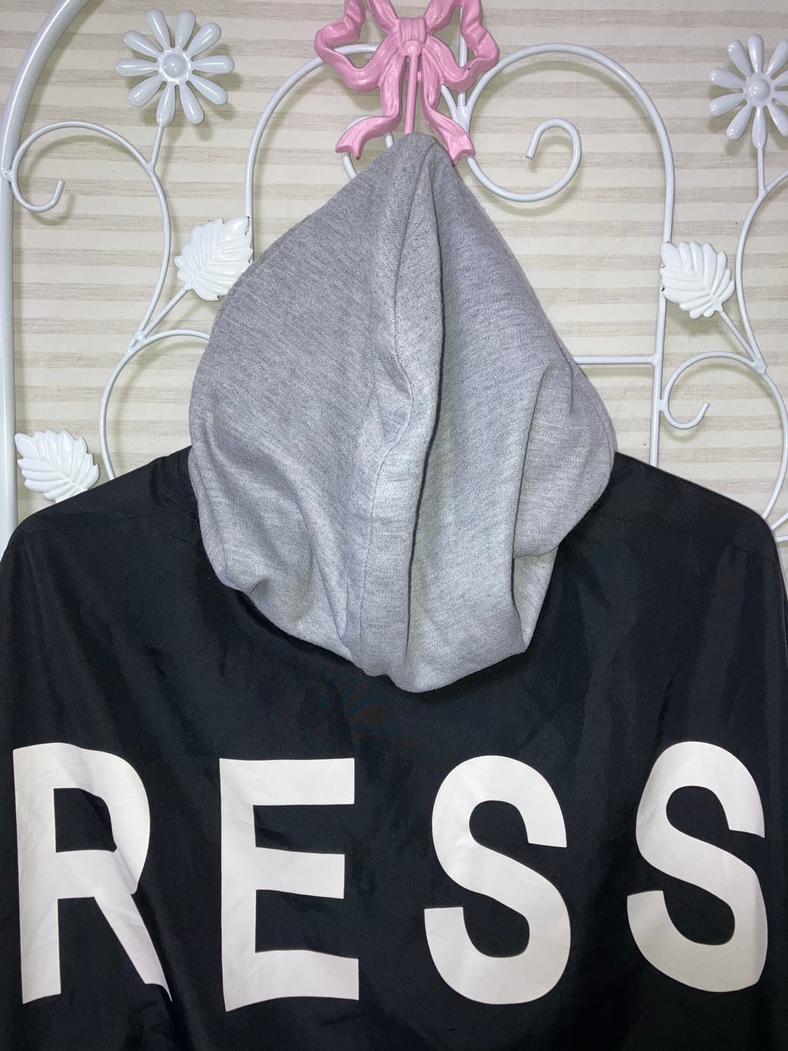 빈티지 블랙 후드 블루종 y2k 스트릿 갸루 펑키 일본빈티지535 fab 상품이미지3