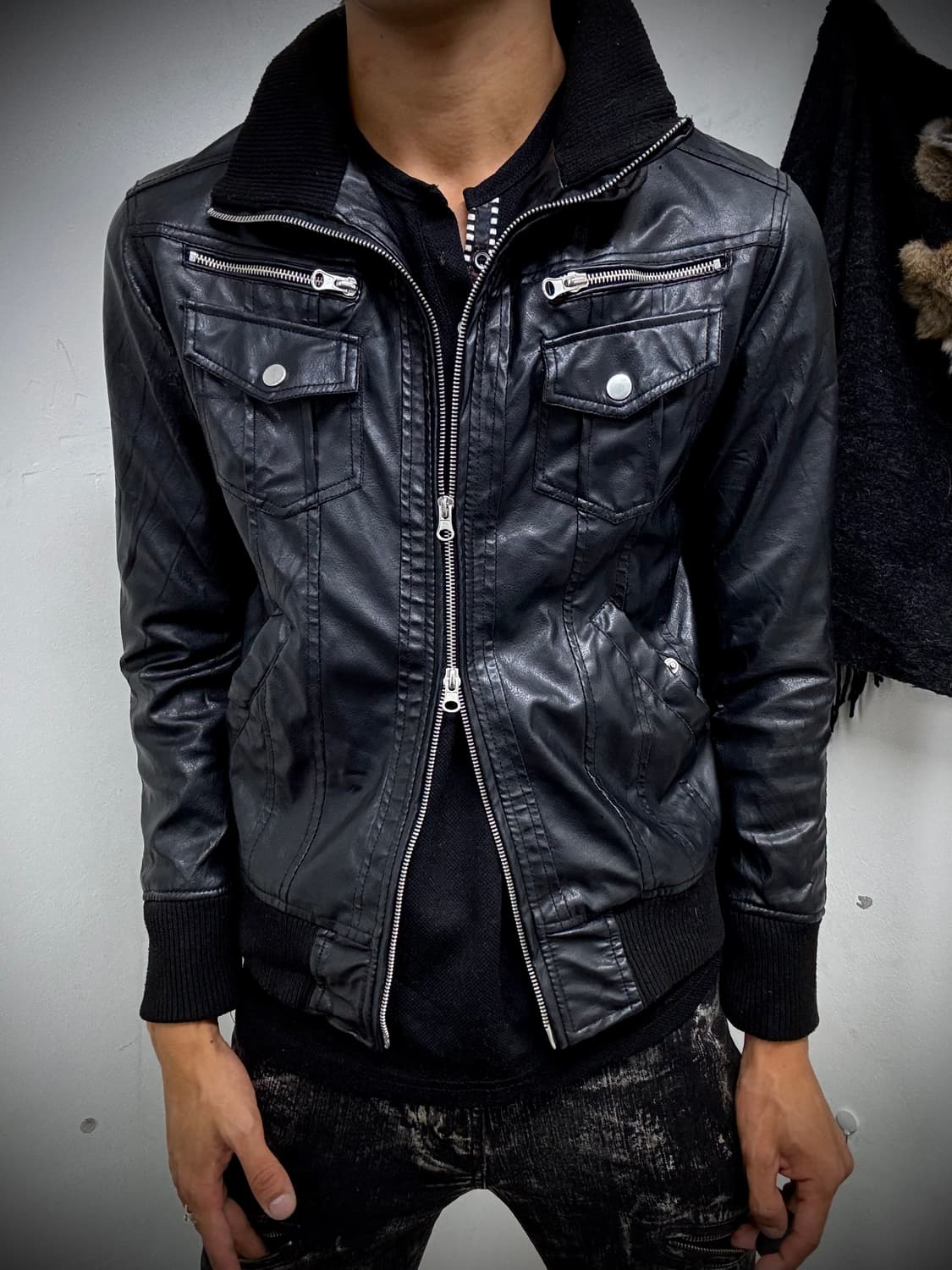  00‘s Design 2-way Double Neck Leather J 상품이미지9