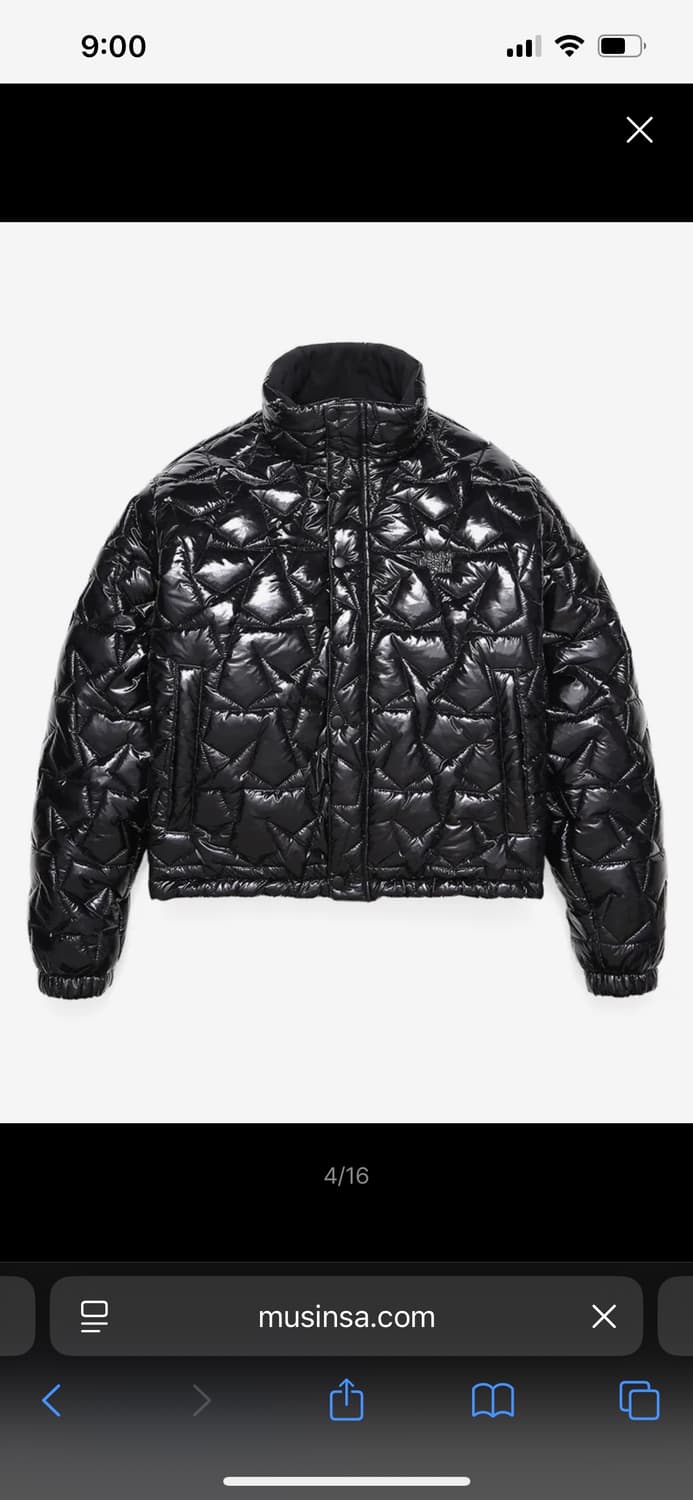 (정가18만원/새상품)카비시 별 패딩 M 스타패딩 경량패딩 상품이미지1