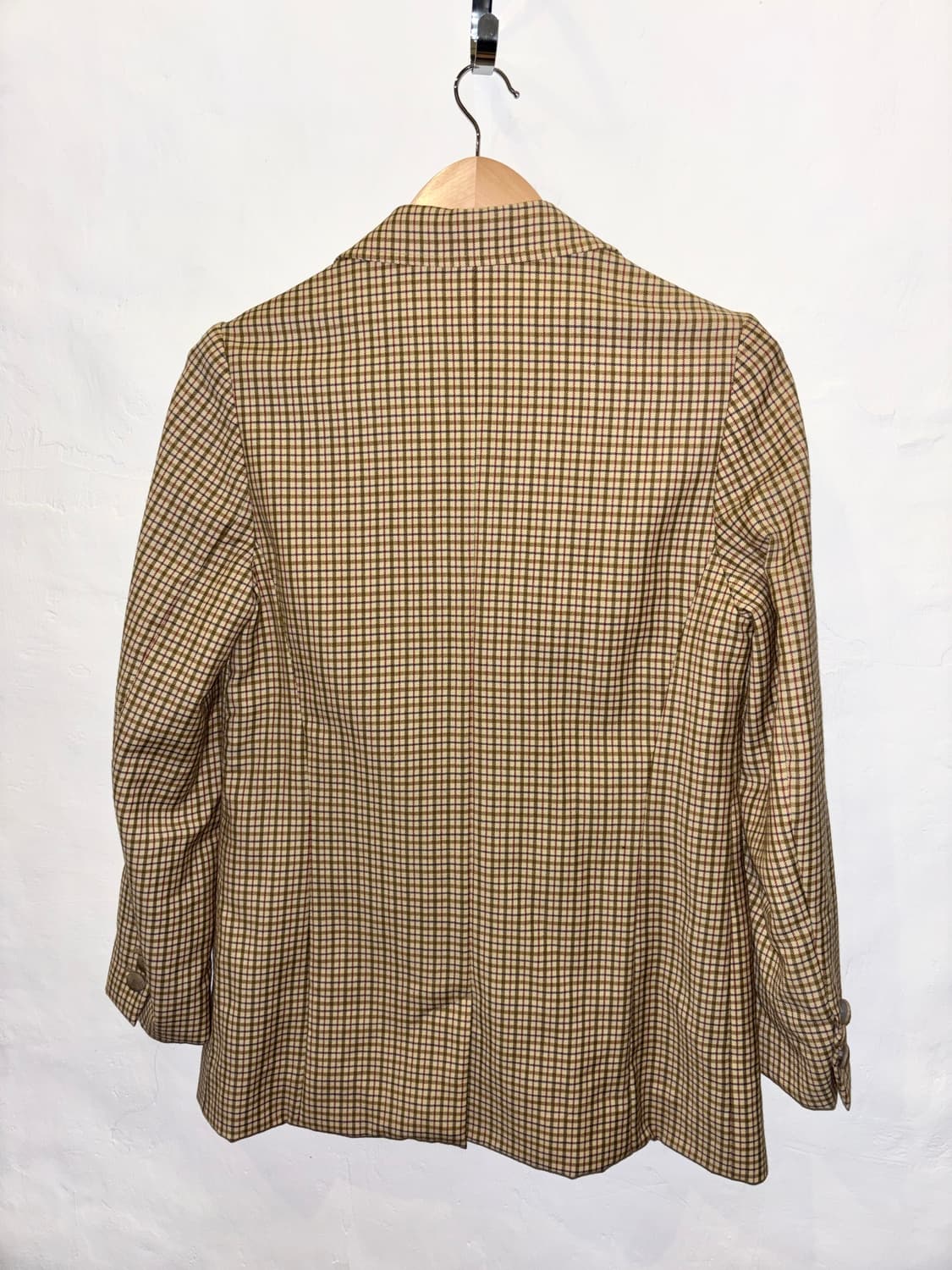 Aigner 클래식 체크 울 자켓 / Beige 상품이미지3