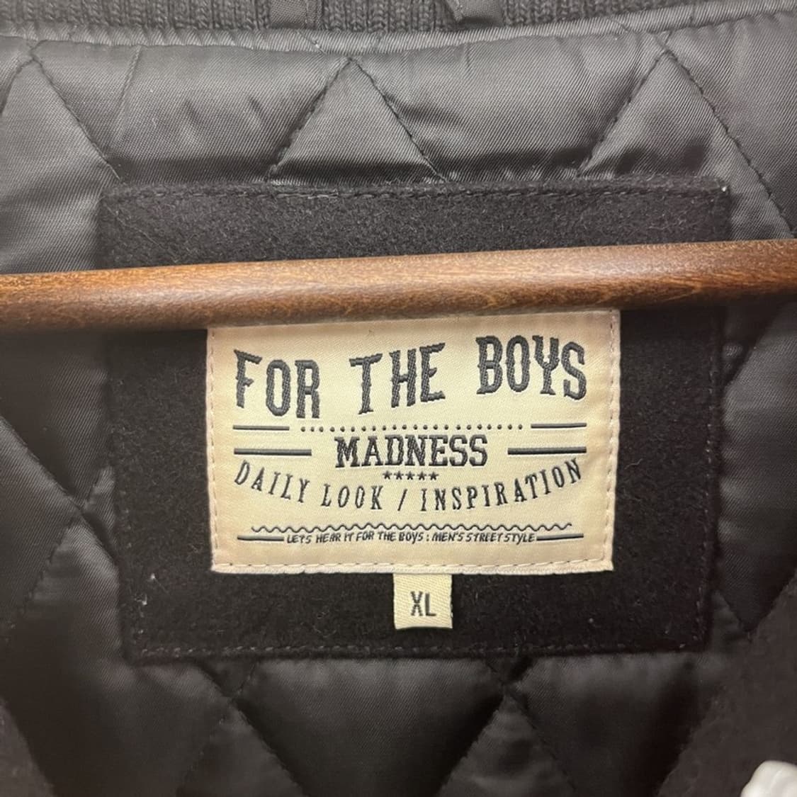 더 매드니스 올드스쿨 스트릿 펑크 키치 울 바시티자켓 XL C10697 상품이미지5