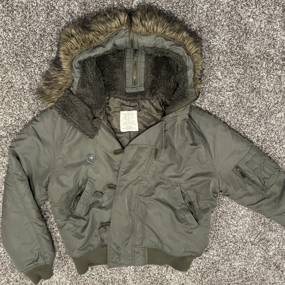 80s 알파 인더스트리 N-2B 헤비 플라잉 자켓 상품이미지1