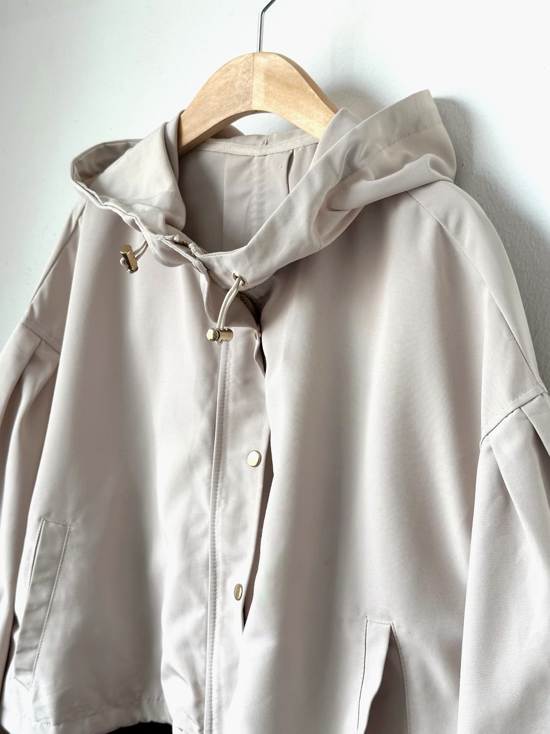 High count poly cropped wide parka 상품이미지6