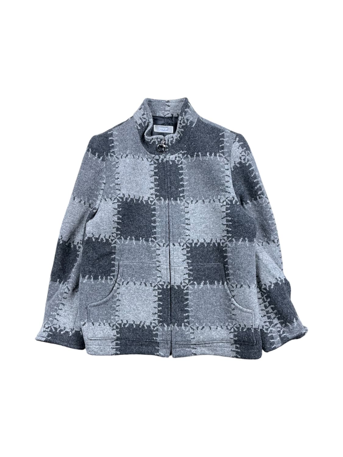 Vintage (maede in japan) 울 혼방 하이넥 자켓  상품이미지1