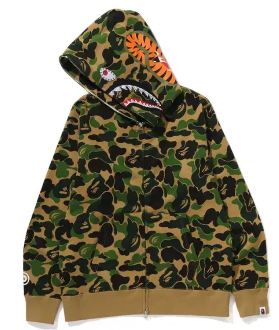 베이프 샤크 후드 집업 abc 카모 크리스탈 스톤 그린 M 상품이미지2