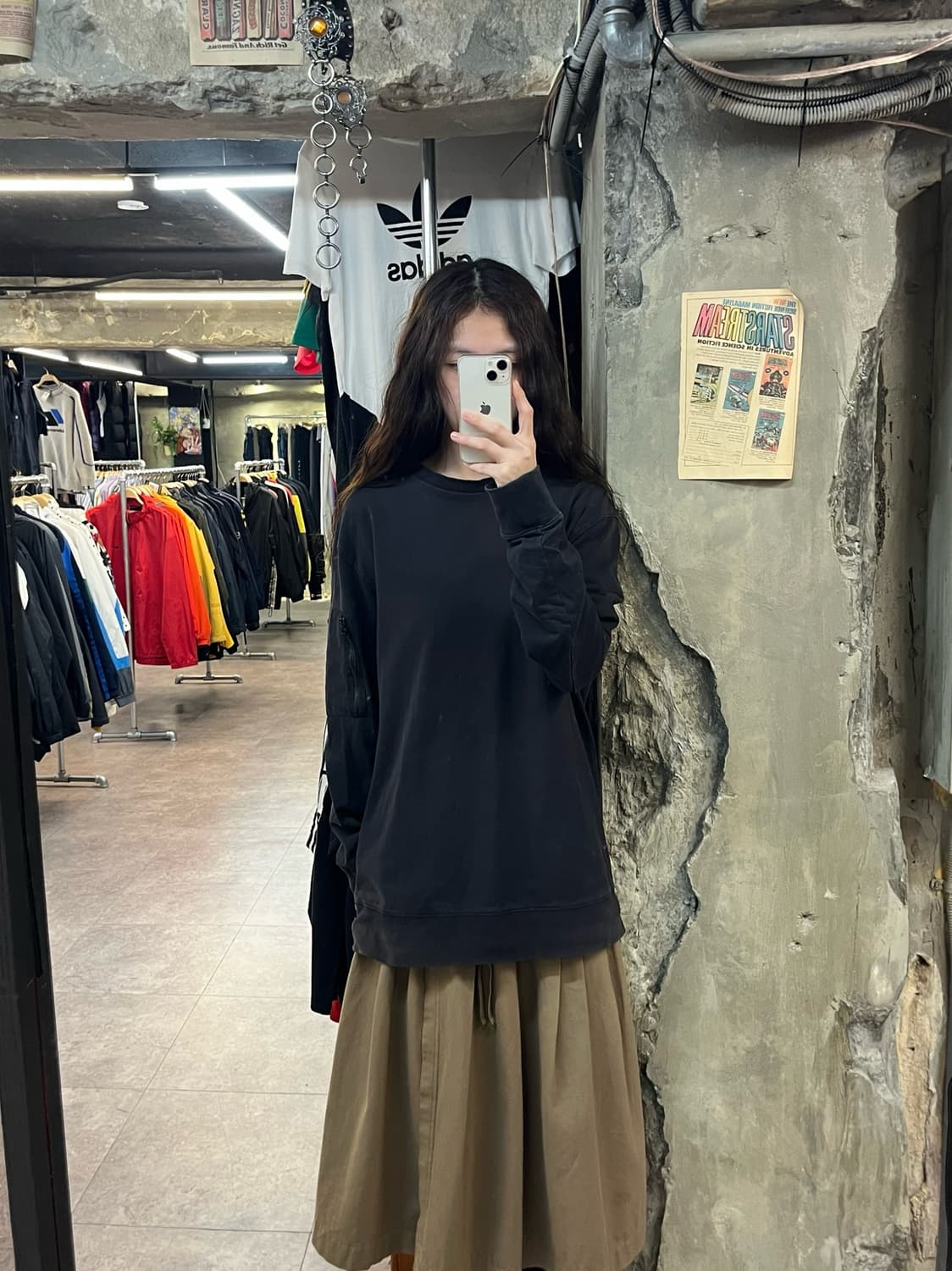 씨피컴퍼니 롱슬리브리스 긴팔티 블랙 105 #csz2062 상품이미지2