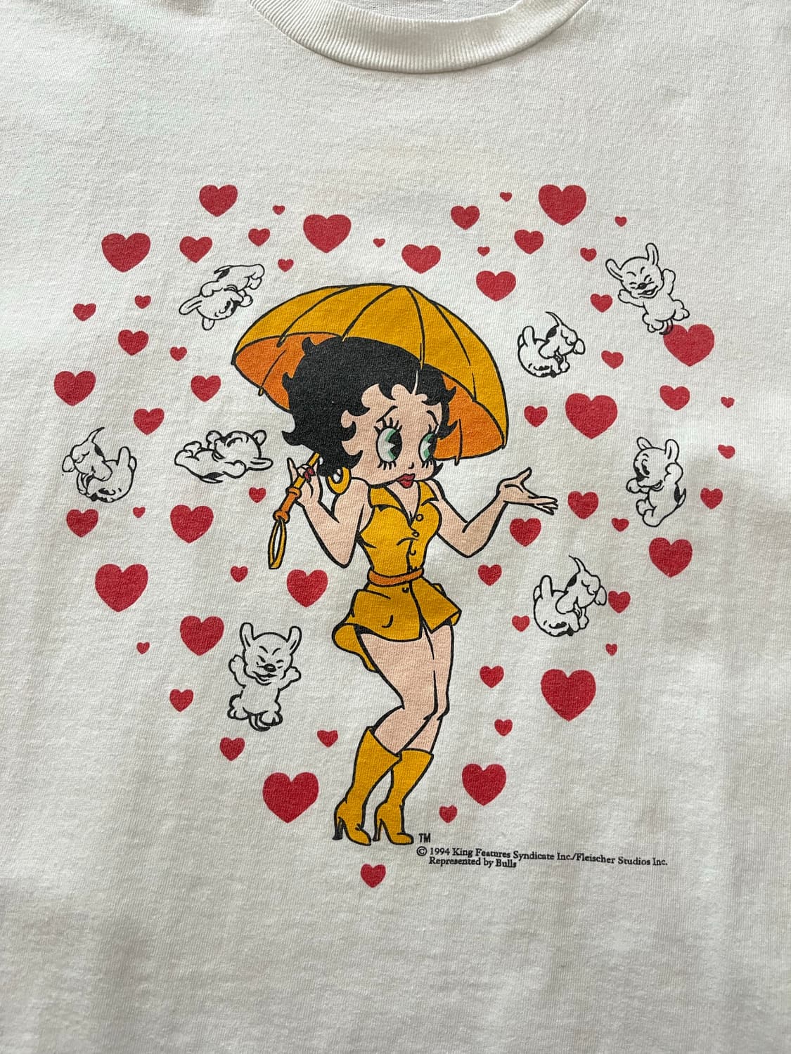 USA 빈티지 1994 베티붑 하트 그래픽 싱글스티치 티셔츠 상품이미지3