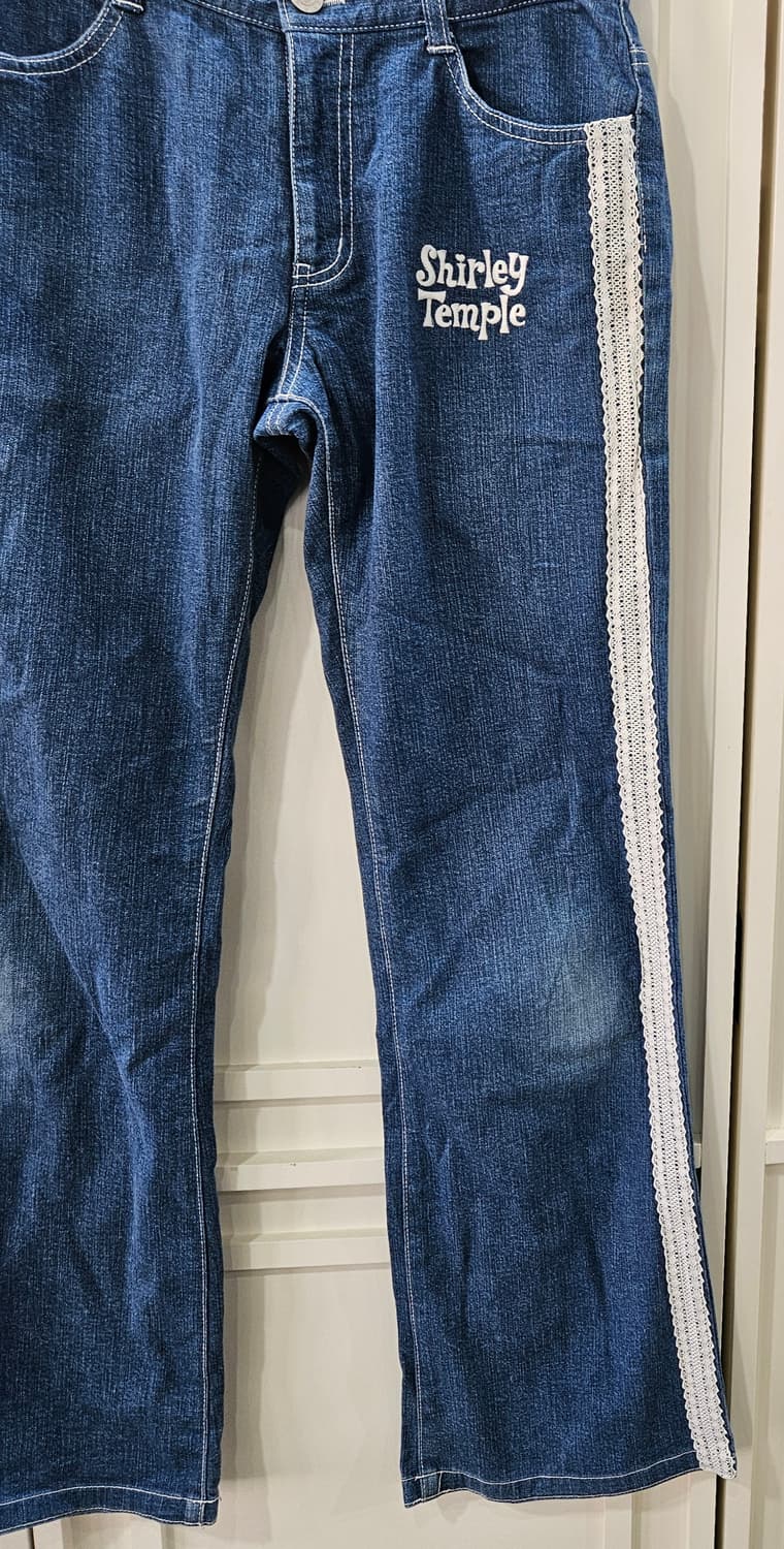 셜리템플 레이스 데님 팬츠 상품이미지3