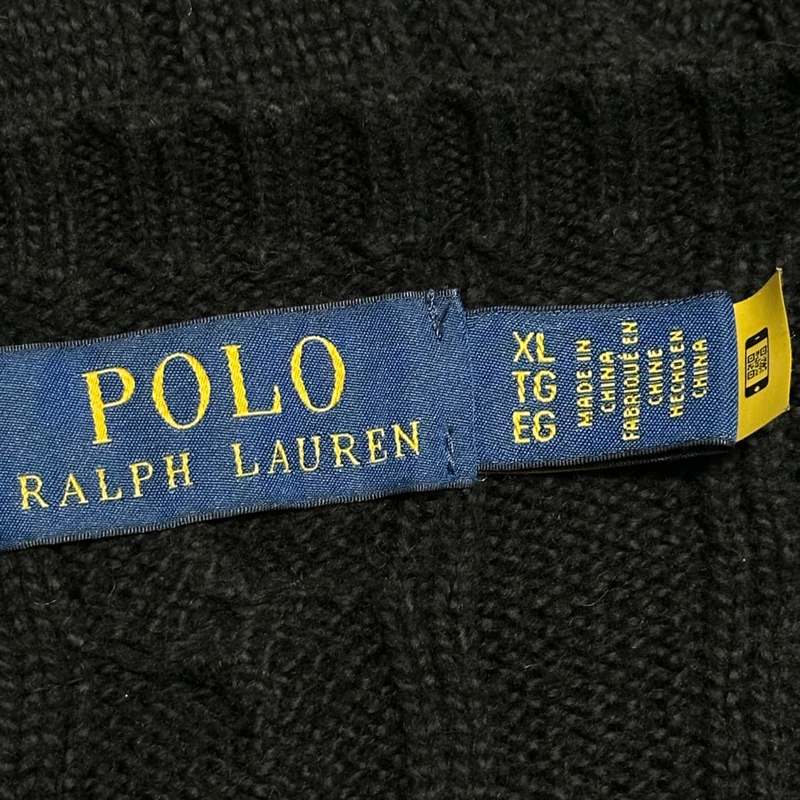 XL 폴로랄프로렌 블랙 케이블 니트 상품이미지4