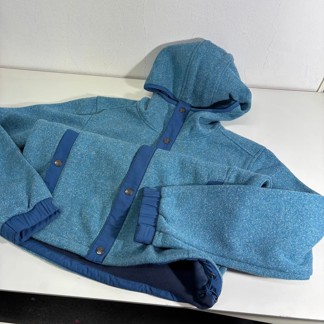 95 빈폴 아웃도어 블루 플리스 후드집업 상품이미지2