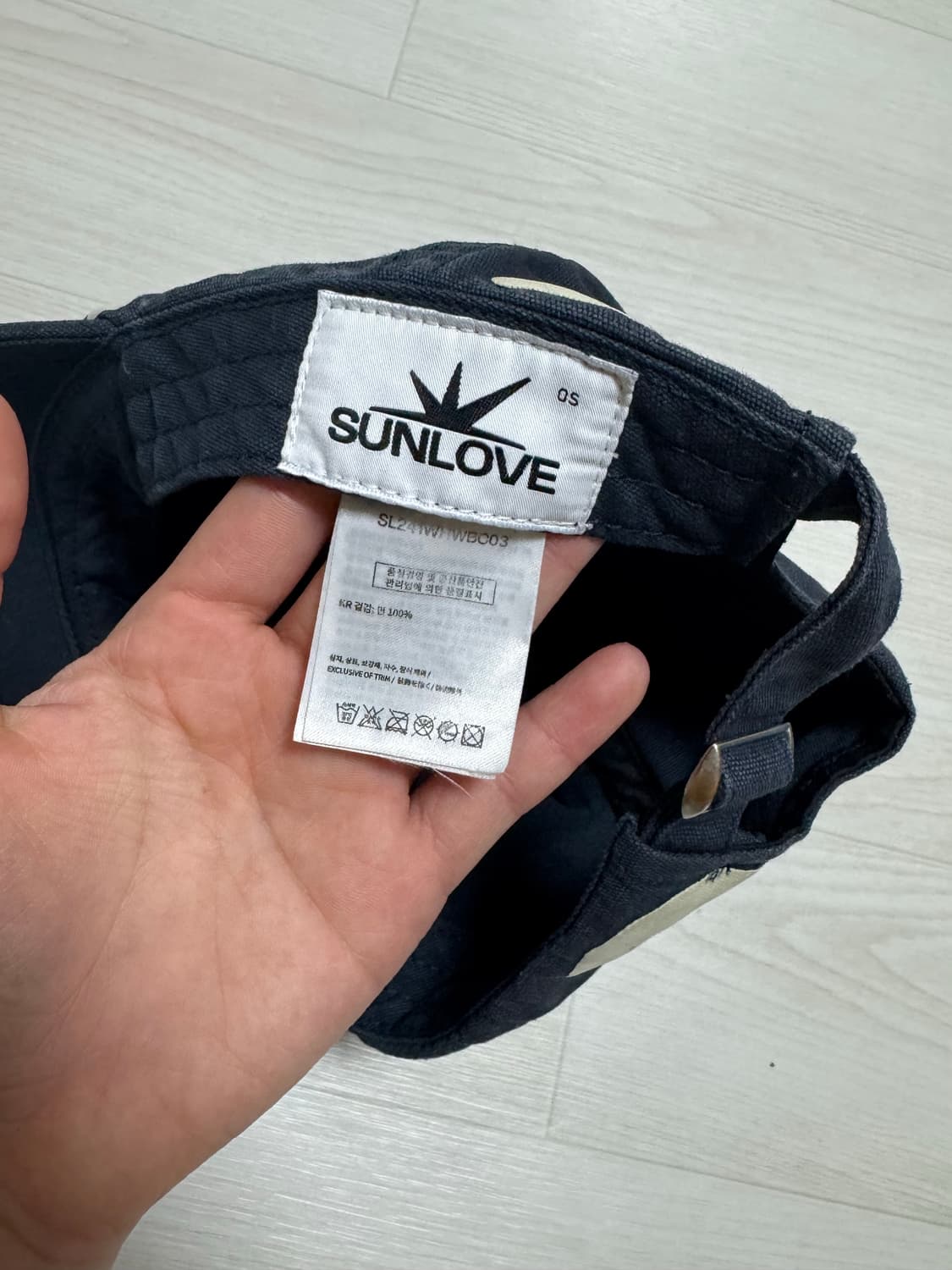 썬러브 네이비 볼캡 상품이미지4