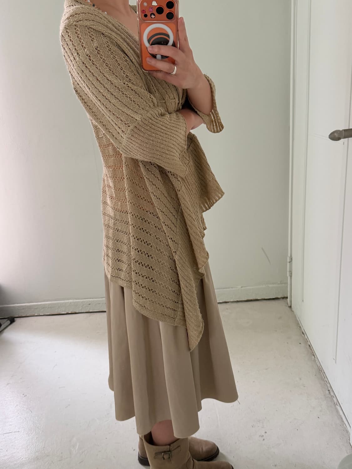 일본빈티지 모리 베이지 가디건 상품이미지5