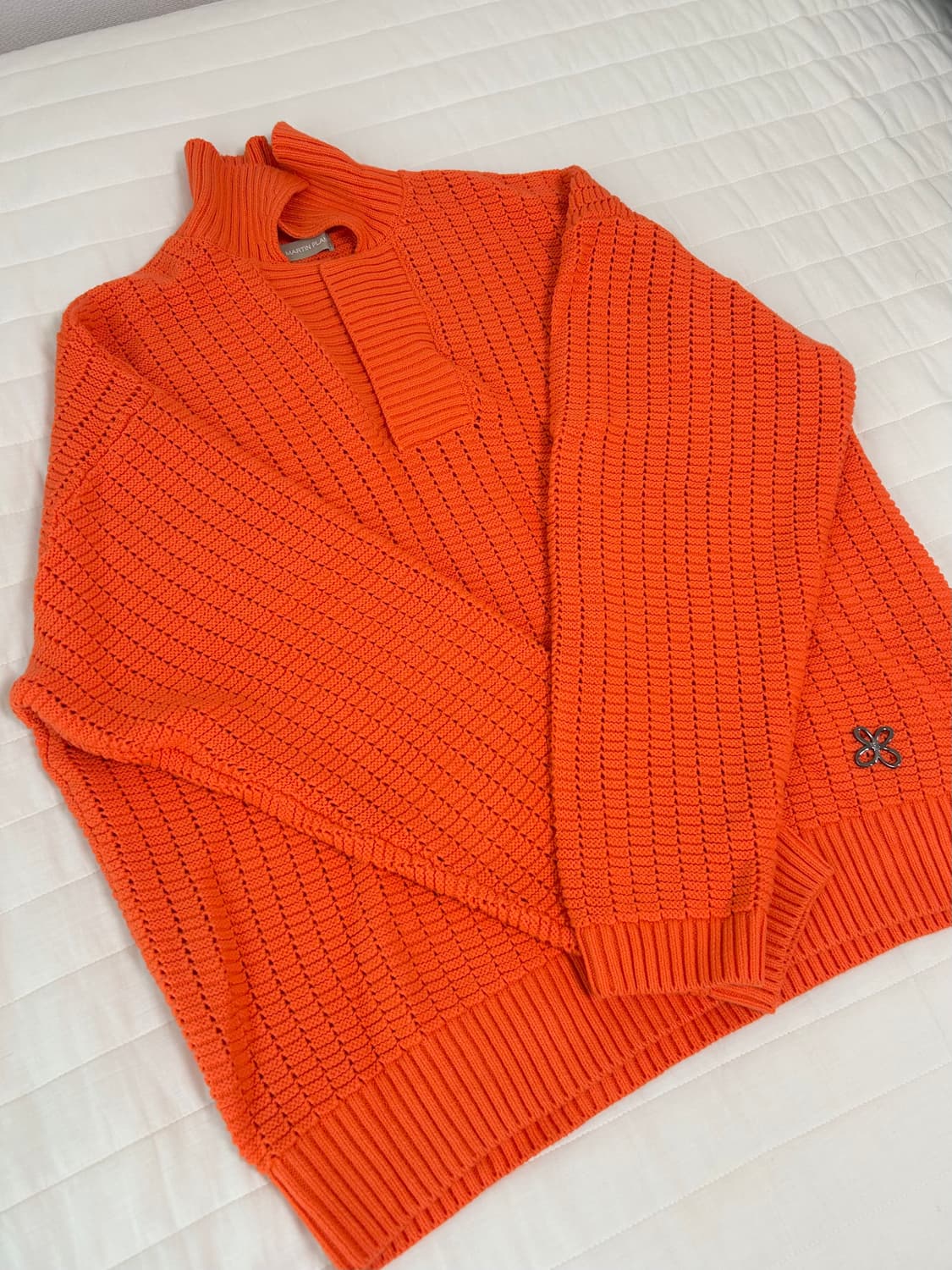 마틴플랜 Roses Knit Shrits - ORANGE 상품이미지1
