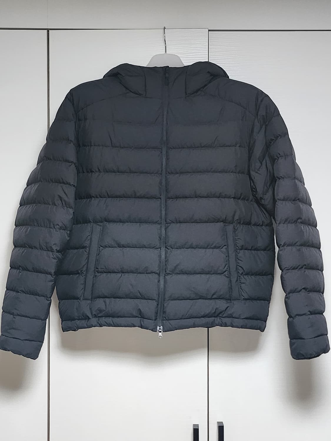 [2] 어나더오피스 클라우디 패널 다운 자켓 블랙 새상품 상품이미지2