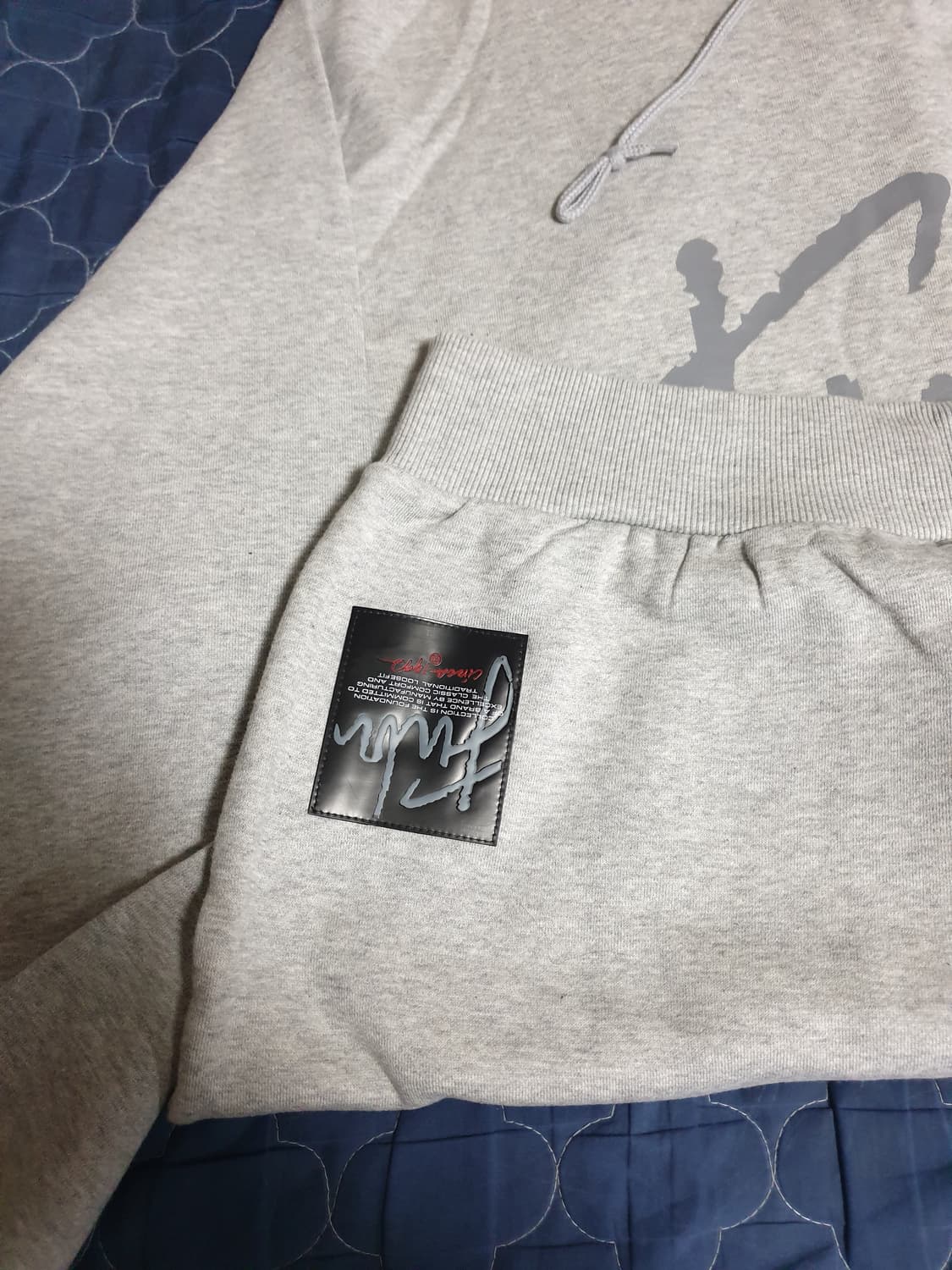 FUBU 오버핏 기모후드티 그레이 (XL) 상품이미지2