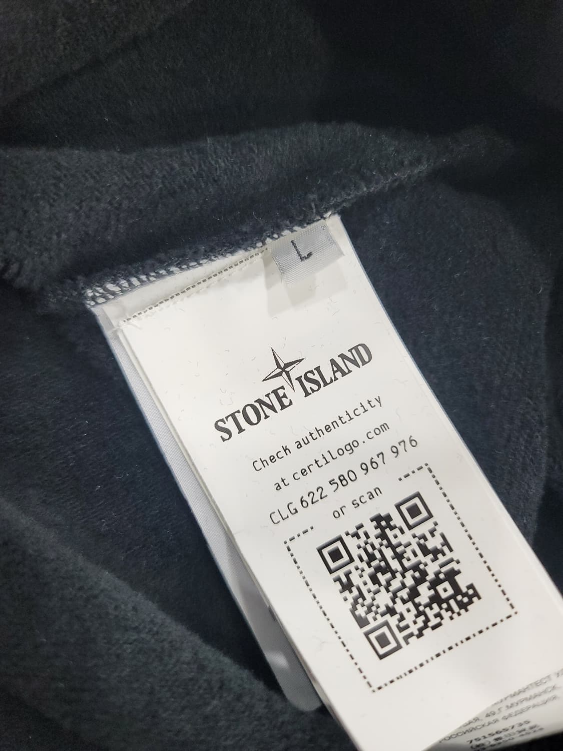 스톤아일랜드 자수로고 블랙 맨투맨 티셔츠 상품이미지3