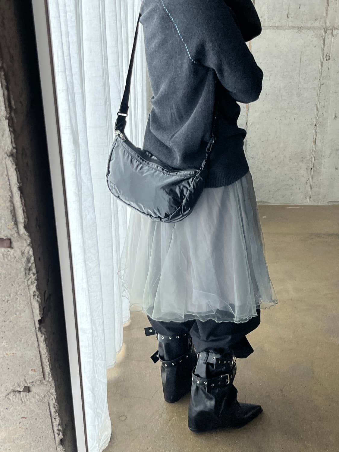 Porter 포터 도트 호보백 블랙 상품이미지2