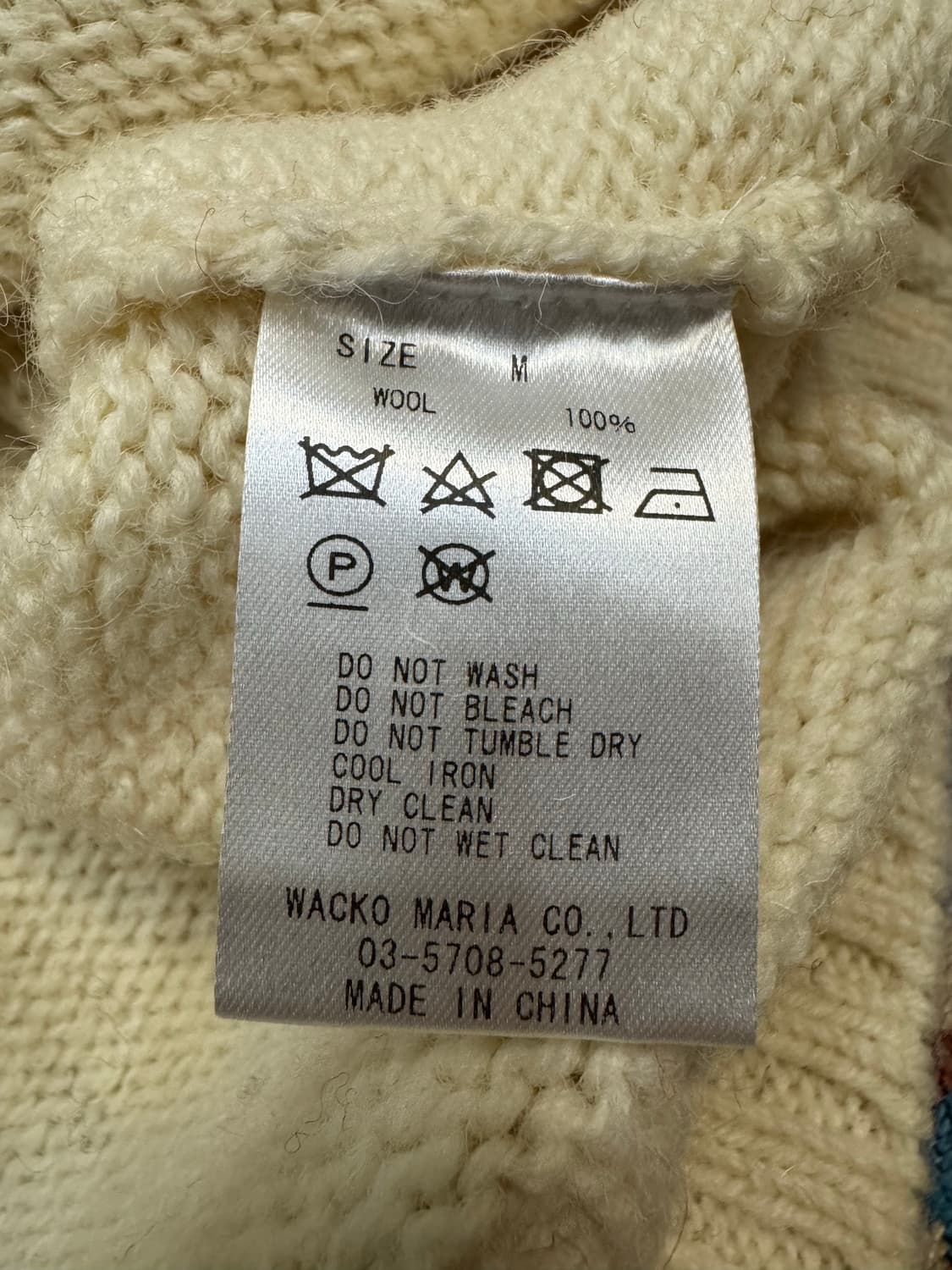 [M] 와코마리아 x 팀레이 인타르시아 크루넥 울 스웨터 상품이미지7