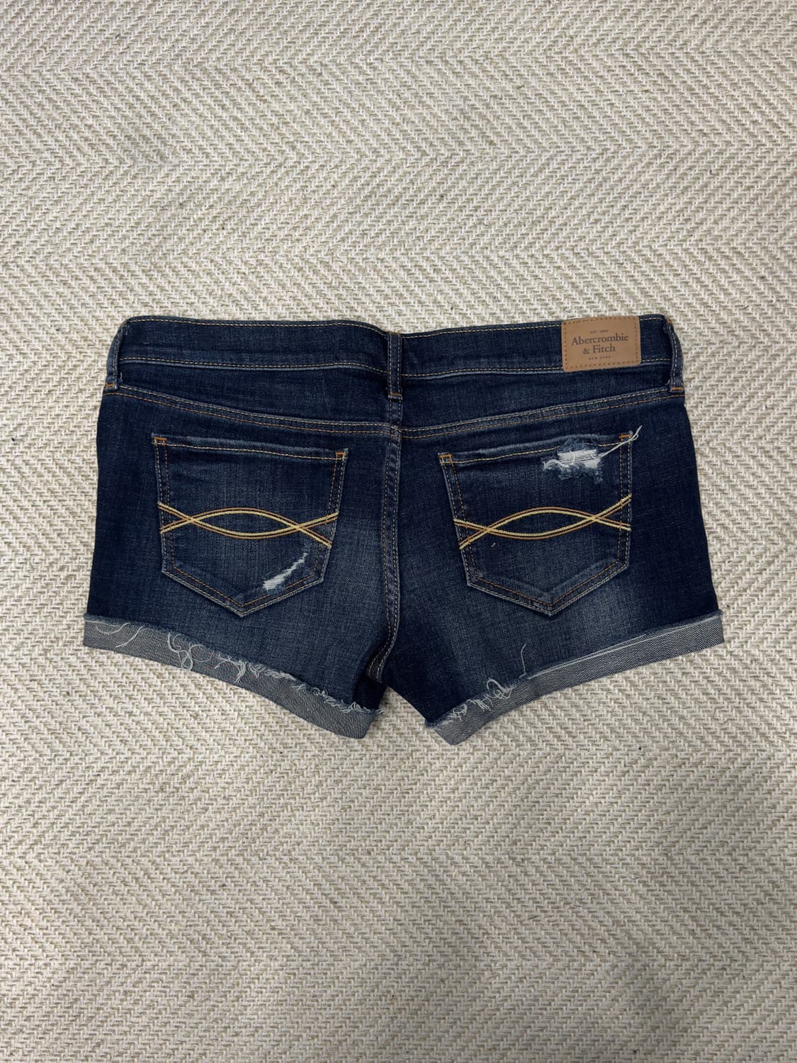 아베크롬비 진청 로우라이즈 숏팬츠 상품이미지2