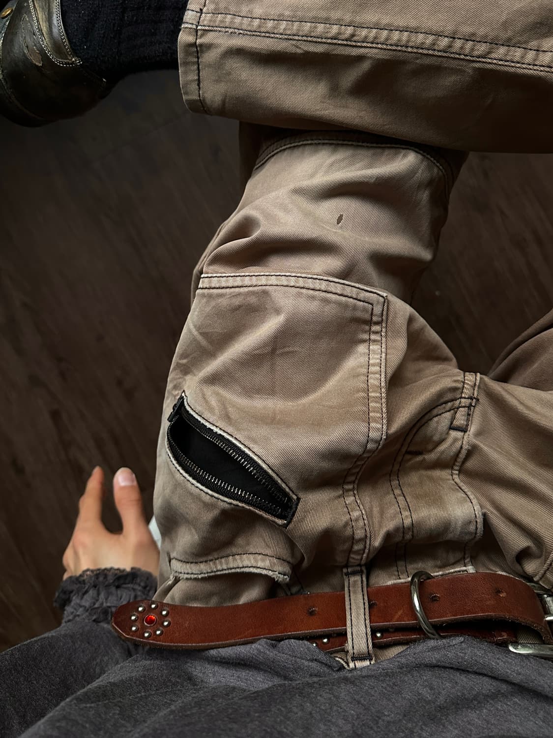 Lee Rider 인시젼 & 워시드 테이퍼드 팬츠 상품이미지2