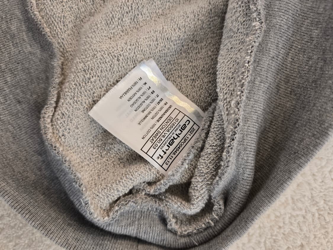 칼하트 C로고 땡땡이 맨투맨 티셔츠 XL 상품이미지6