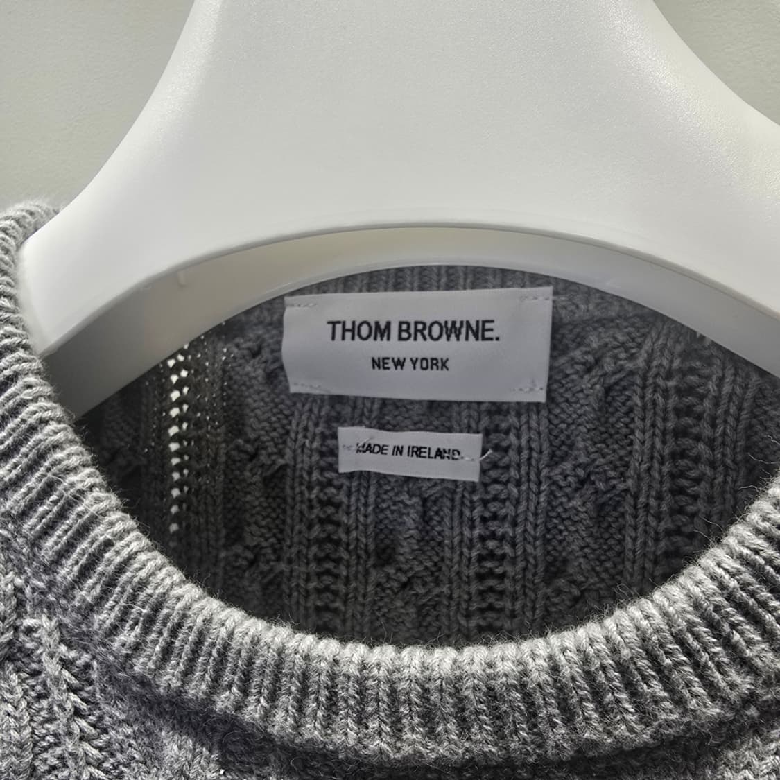 [중고/정품] 톰브라운 아란 케이블 사선 모헤어 울 니트 3 상품이미지4
