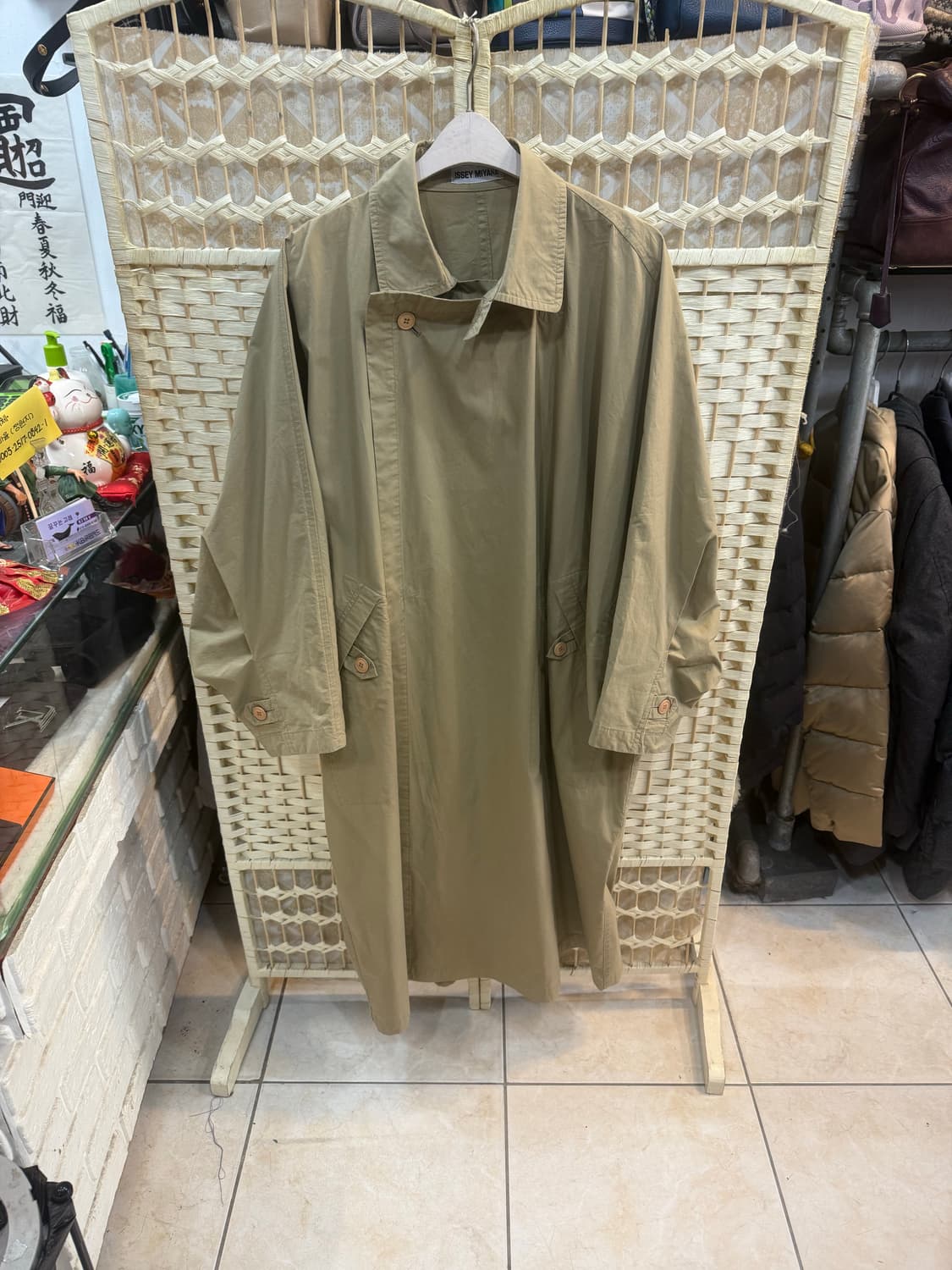 7/100-105 정품 이세이미야케 가오리 롱코트 팝니다 상품이미지1